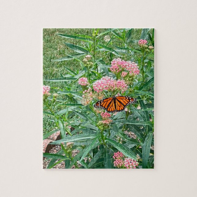 Monarch Butterfly on Milkweed  Jigsaw Puzzle (Vertical)