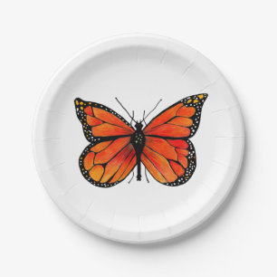 Monarch Butterfly on Paper Plates