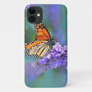 Monarch Butterfly on Purple lilac Flower iPhone 11 Case