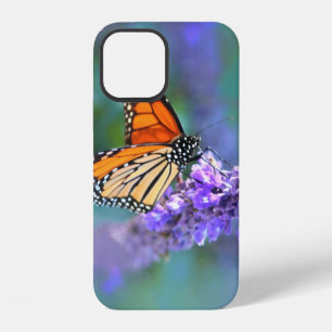 Monarch Butterfly on Purple lilac Flower iPhone 12 Case