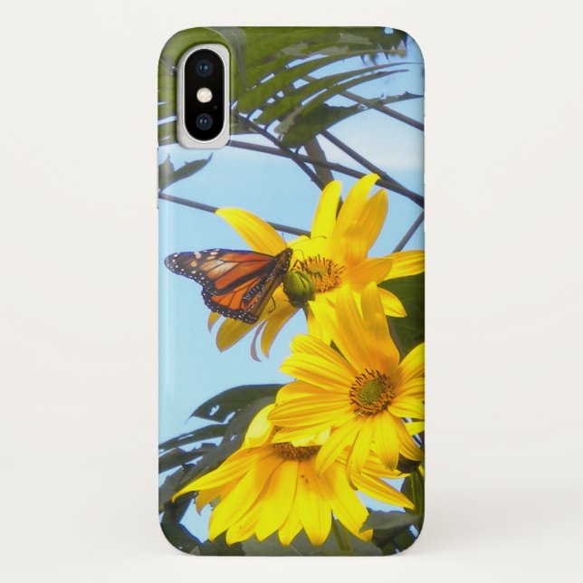 Monarch Butterfly On Sunflowers  Case-Mate iPhone Case (Back)