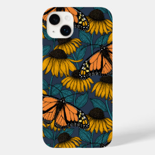 Monarch butterfly on yellow coneflowers Case-Mate iPhone 14 plus case