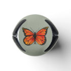 Monarch Butterfly Orange Can Cooler