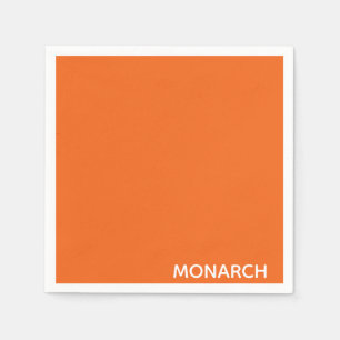 Monarch butterfly orange colour name napkin