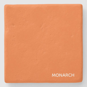 Monarch butterfly orange colour name stone coaster