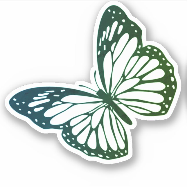 Monarch Butterfly Outline silhouette (Front)