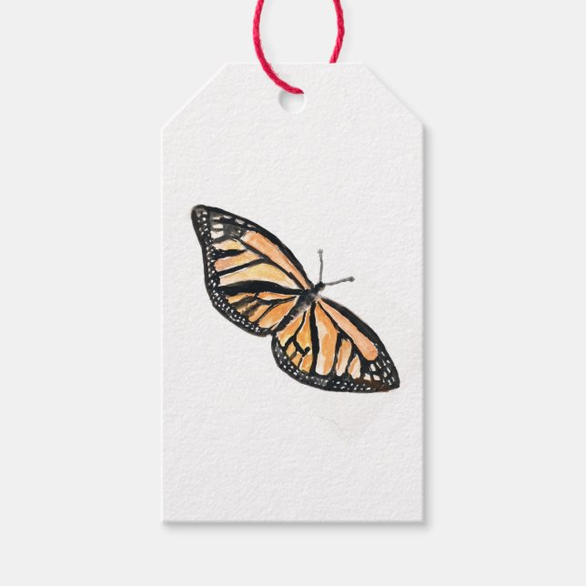 Monarch Butterfly Painting Gift Tags (Front)
