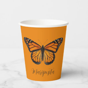 Monarch Butterfly Paper Cups