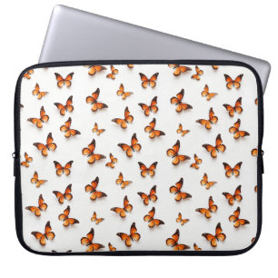 Monarch Butterfly Pattern Laptop Sleeve