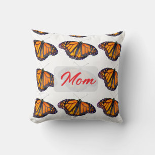 Monarch Butterfly Personal for Mom Throw Pillow