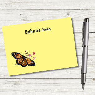 Monarch Butterfly Personalized Kids Post-It Notes