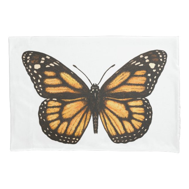 Monarch butterfly pillowcase (Front)