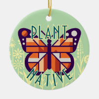 Monarch Butterfly Plant Native Green Background