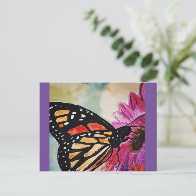 Monarch Butterfly Postcard (Standing Front)