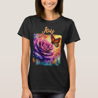 Monarch Butterfly Purple Rose Sunset Orange