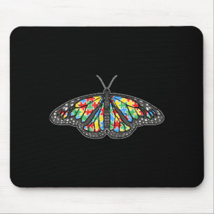 Monarch Butterfly Puzzle Shirt Autism Awareness Su Mouse Pad