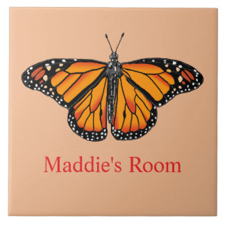 Monarch butterfly Room Sign  Tile