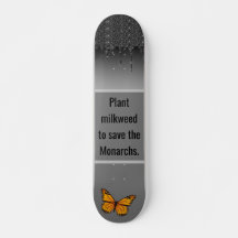 Monarch butterfly skateboard