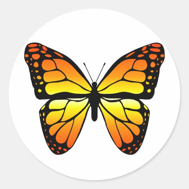 Monarch Butterfly Sticker (Front)