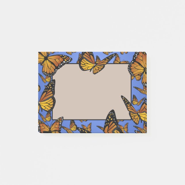 Monarch Butterfly Storm Post-it Notes (Front)