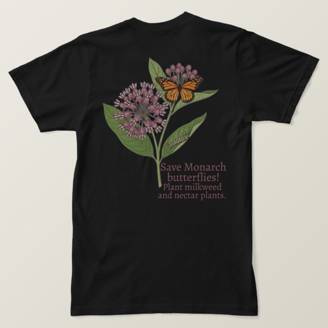 Monarch butterfly T-Shirt (Design Back)