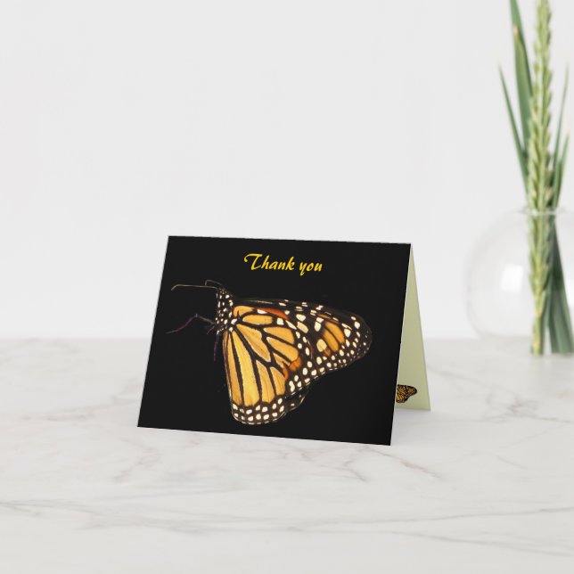 Monarch Butterfly Thank You Card (Front)