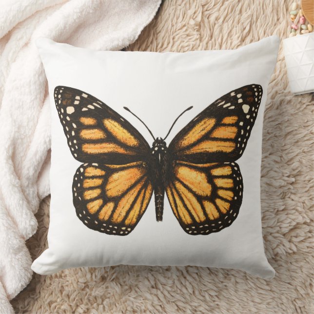 Monarch butterfly throw pillow (Blanket)
