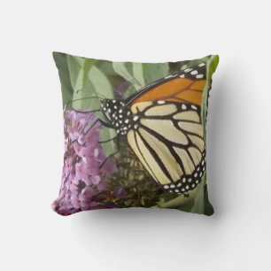 Monarch Butterfly Throw Pillow