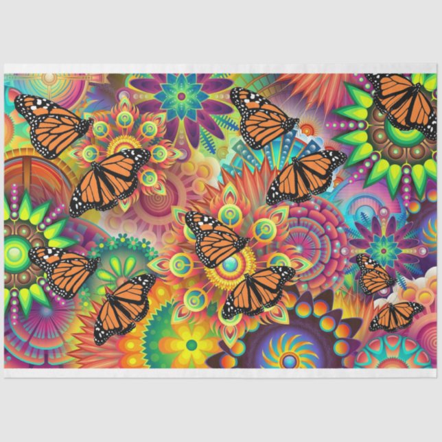 monarch butterfly tissue paper (Front)