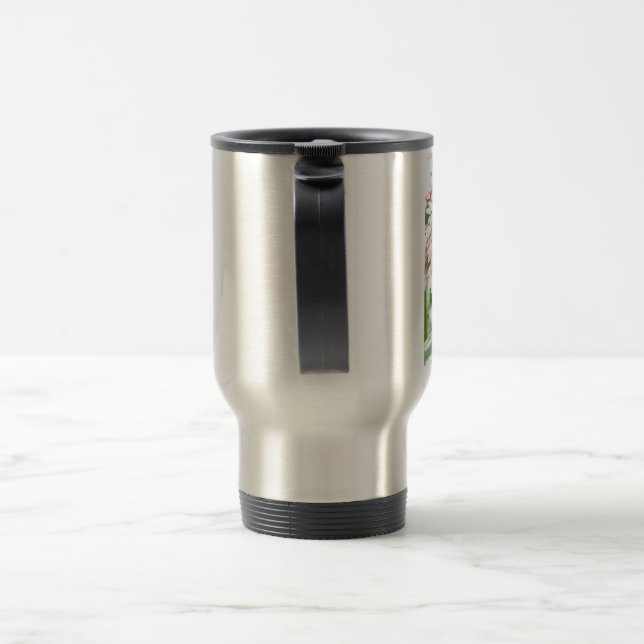 Monarch Butterfly Travel Mug (Handle)