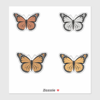 Monarch Butterfly Variations Sticker Collection