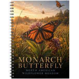 Monarch Butterfly Wildflower Meadow ANIMALS Notebook