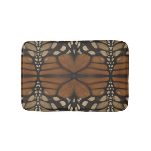 Monarch Butterfly Wing Close Up Pattern  Bath Mat