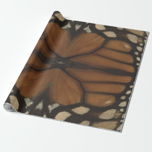 Monarch Butterfly Wing Close Up Pattern  Wrapping Paper