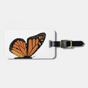 monarch butterfly wing luggage tag