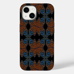 Monarch Butterfly Wing Orange And Blue Pattern  Case-Mate iPhone 14 Case