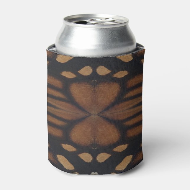 Monarch Butterfly Wing Up Close Pattern  Can Cooler (Can Front)