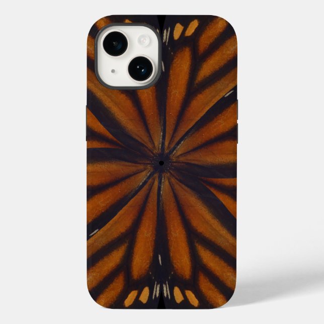 Monarch Butterfly Wings Circular Pattern Close Up  Case-Mate iPhone Case (Back)