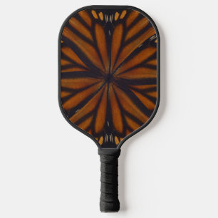 Monarch Butterfly Wings Circular Pattern Close Up Pickleball Paddle