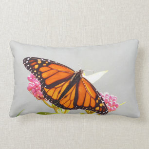 Monarch Butterfly Wings Lumbar Pillow