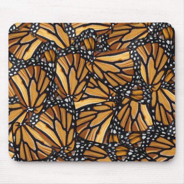 Monarch Butterfly Wings Pattern Mouse Pad (Front)