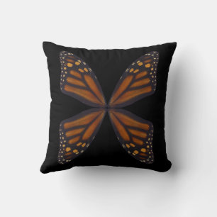 Monarch Butterfly Wings Pattern  Throw Pillow
