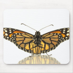 Monarch butterfly with wings spread mouse pad