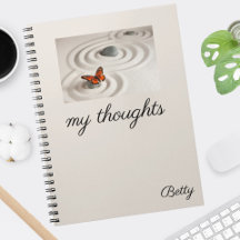 Monarch Butterfly Zen Garden Carnet 6,5 x 8,75