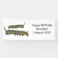 Monarch caterpillar cartoon illustration