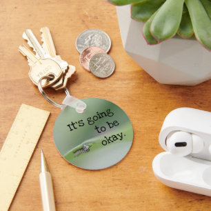 Monarch Caterpillar: It's going to be okay Keychain