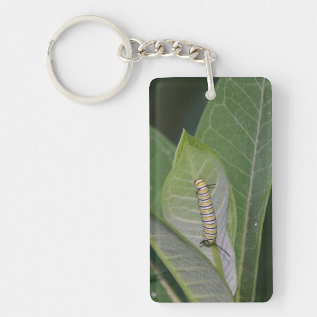 Monarch Caterpillar keychain (Front)