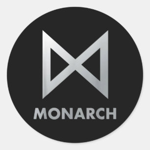 Monarch Classic Round Sticker