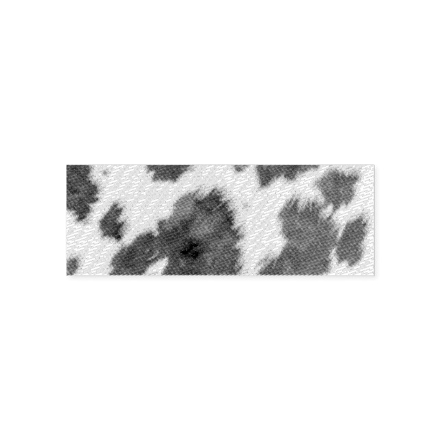Monarch Cow Black  Fur  Self-inking Stamp (Design)