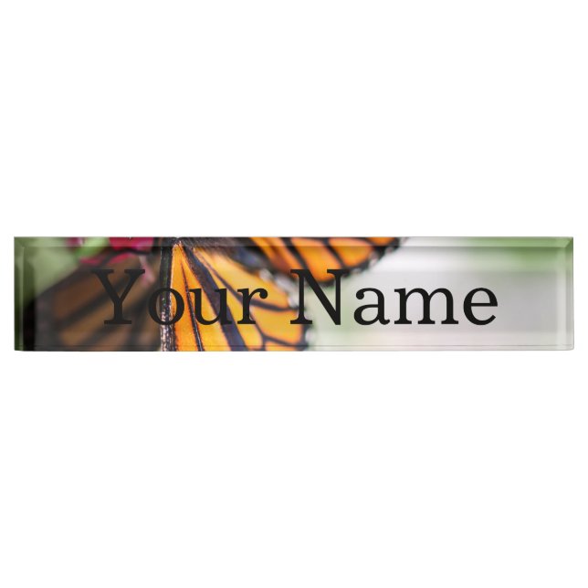 Monarch Danaus Plexippus Nameplate (Front)